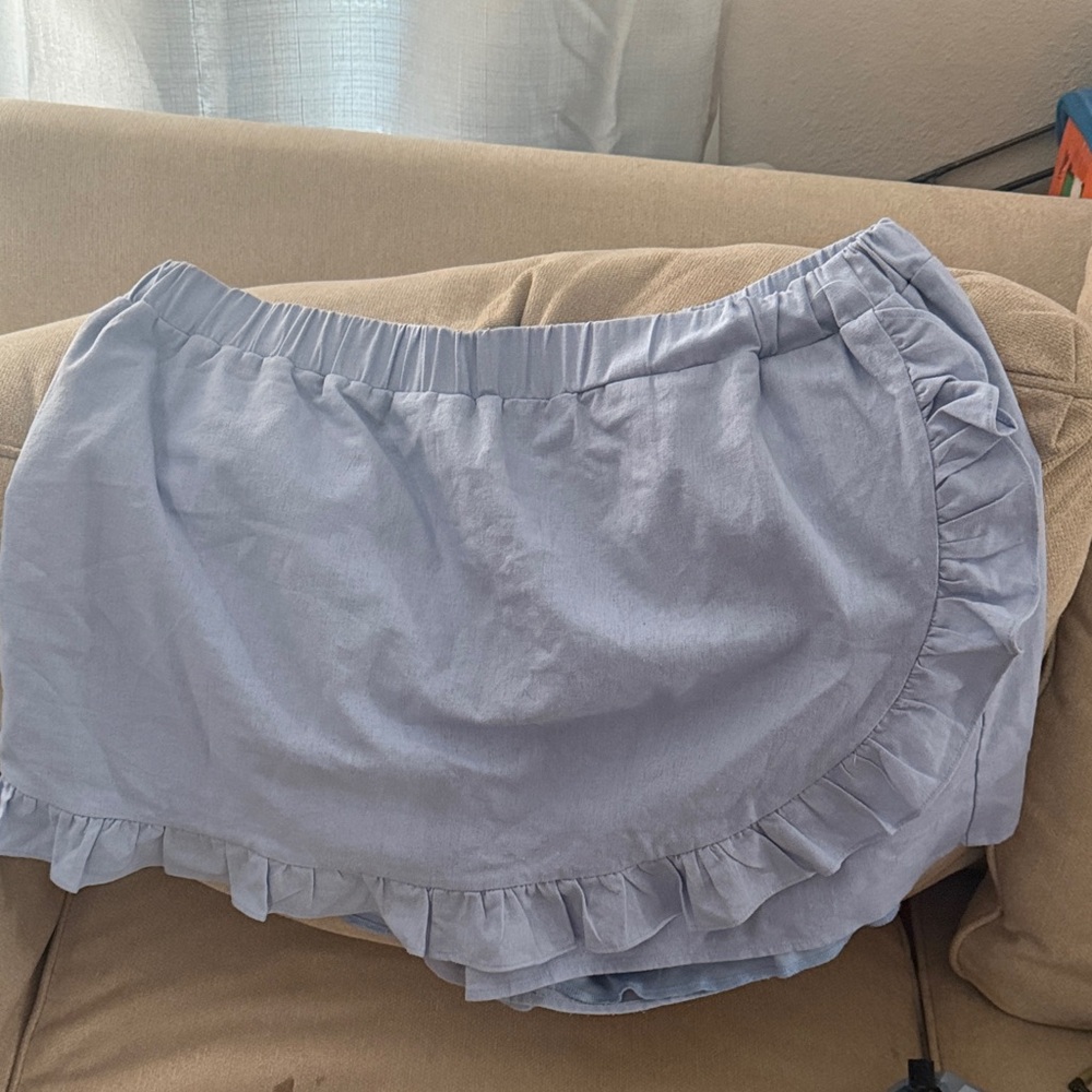 ARULA Light Blue Ruffled Skirt Size A = 18/20